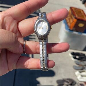 Vintage Carriage Silver and Gold Two-Tone Watch